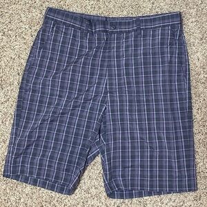 Ben Hogan Performance Grey Purple plaid Golf Shorts Size 34